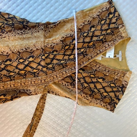 Joie Bethwyn C Snake-Print Crepe de Chine Wrap Dress NWT Sz S - Picture 8 of 16